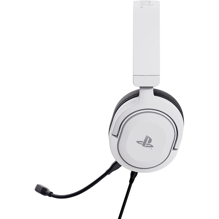 Trust GXT 498 Forta Cuffie cablate con archetto Gaming Nero, Bianco