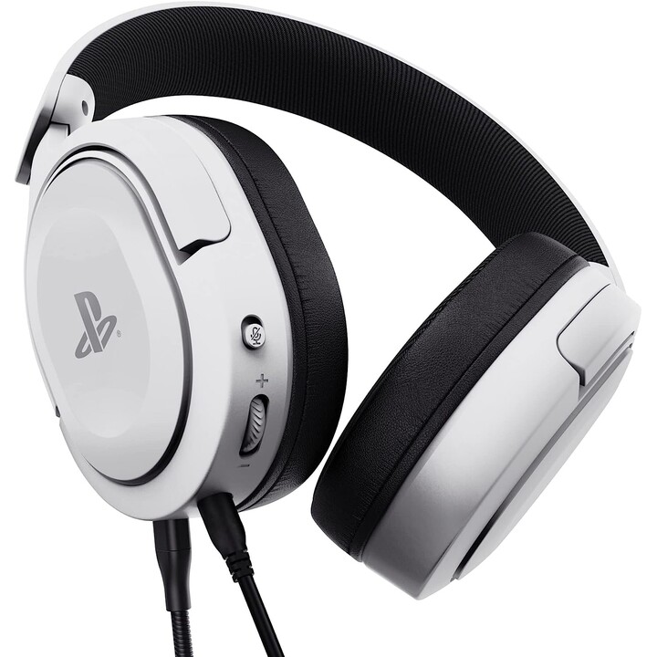 Trust GXT 498 Forta Cuffie cablate con archetto Gaming Nero, Bianco