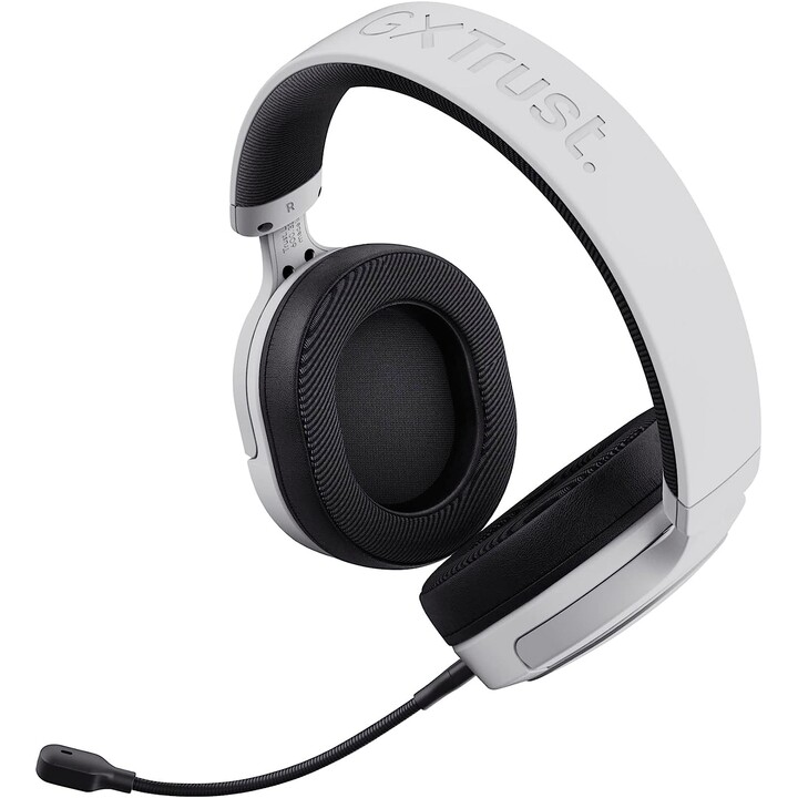 Trust GXT 498 Forta Cuffie cablate con archetto Gaming Nero, Bianco