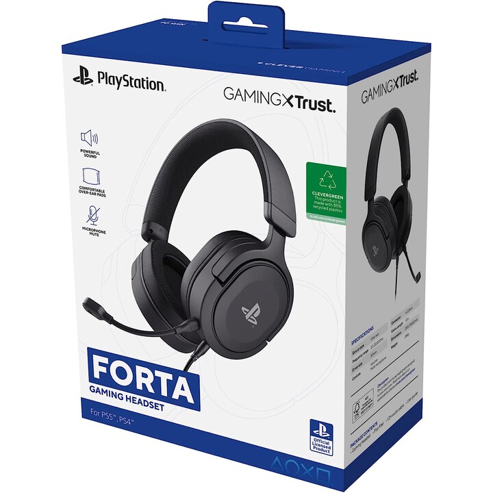 Trust GXT 498 Forta Auriculares Alámbrico Diadema Juego Negro