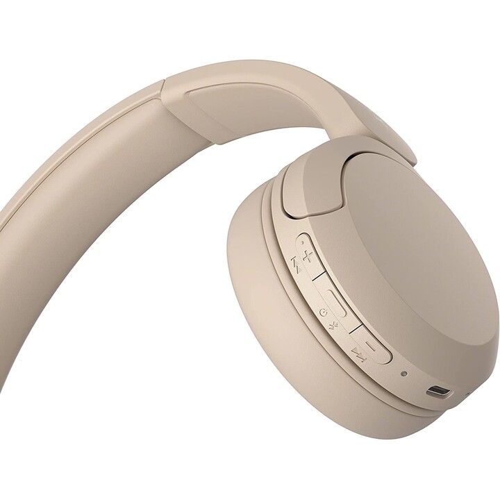 Auriculares inalámbricos Sony WH-CH520/ con Micrófono/ Bluetooth/ Beige