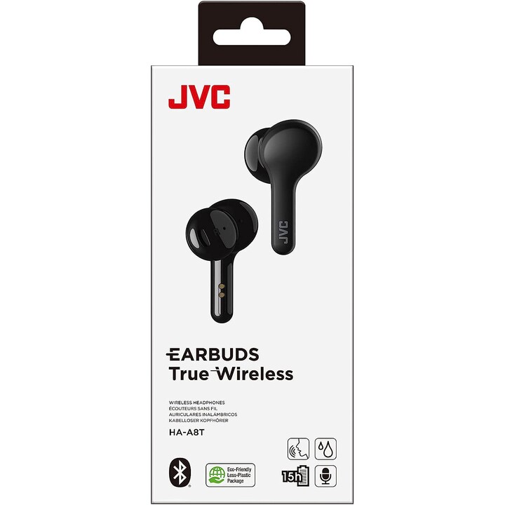 JVC HA-A8T Casque Bluetooth avec boitier de charge/ Autonomie 6h/ Noir