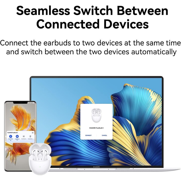 Huawei FreeBuds 5 Bluetooth Silber