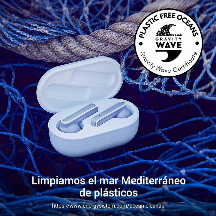 Energy Sistem Senshi Eco auricolari true wireless azzurri