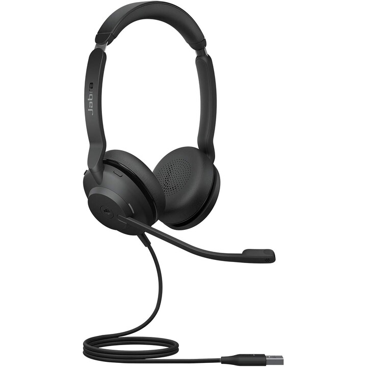 Fone de ouvido estéreo Jabra Evolve2 30 MS na orelha (USB-A, com fio)
