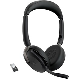 Jabra Evolve2 65 Flex MS Stereo Headset On-Ear (Bluetooth, wireless, USB-A)