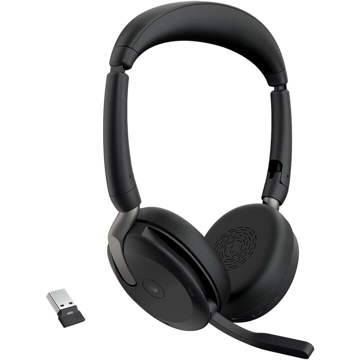 Jabra Evolve2 65 Flex MS Auriculares estéreo supraaurales (Bluetooth, inalámbrico, USB-A)