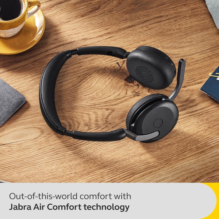 Jabra Evolve2 65 Flex MS Auriculares estéreo supraaurales (Bluetooth, inalámbrico, USB-A)