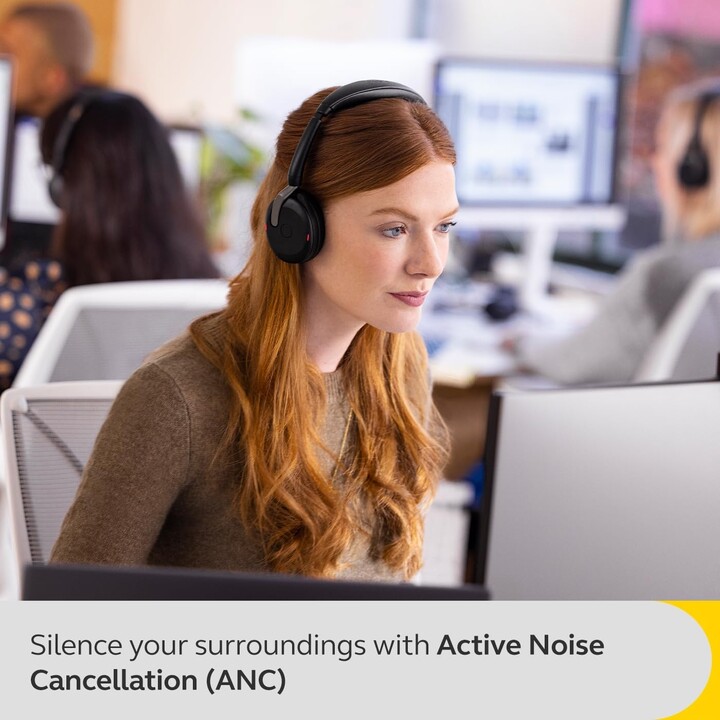 Jabra Evolve2 65 Flex MS Auriculares estéreo supraaurales (Bluetooth, inalámbrico, USB-A)