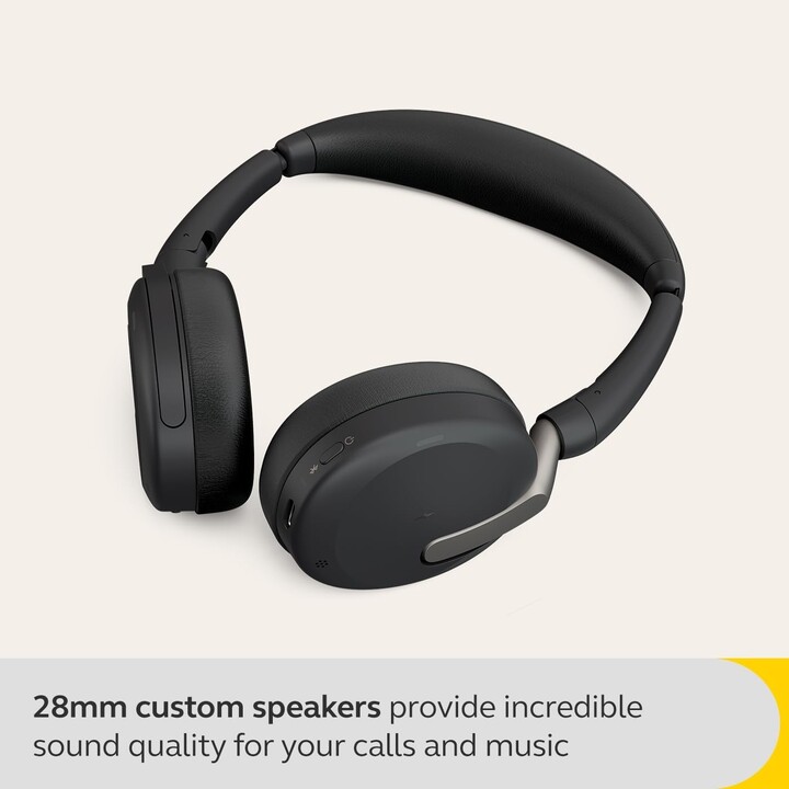 Jabra Evolve2 65 Flex MS Auriculares estéreo supraaurales (Bluetooth, inalámbrico, USB-A)