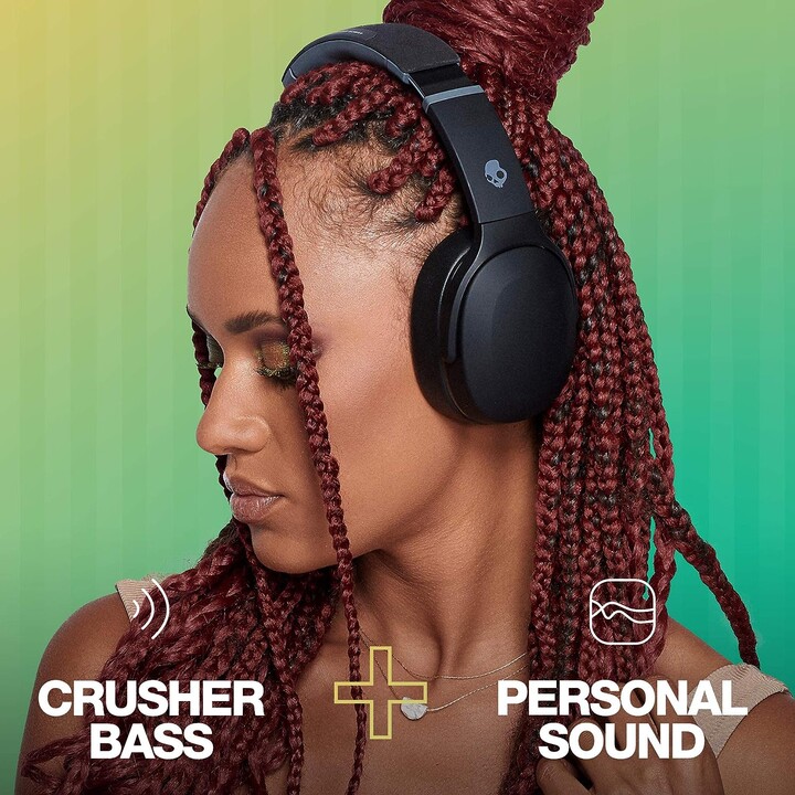 Skullcandy Crusher Evo Auriculares Inalámbrico y alámbrico Diadema Llamadas/Música USB Tipo C Bluetooth Negro