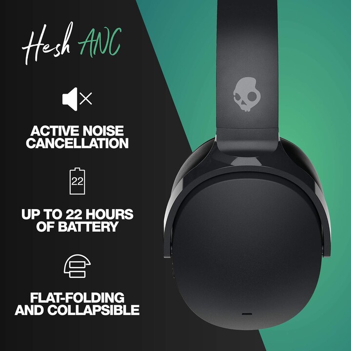 Skullcandy Hesh ANC Auriculares Inalámbrico y alámbrico Diadema Llamadas/Música USB Tipo C Bluetooth Negro
