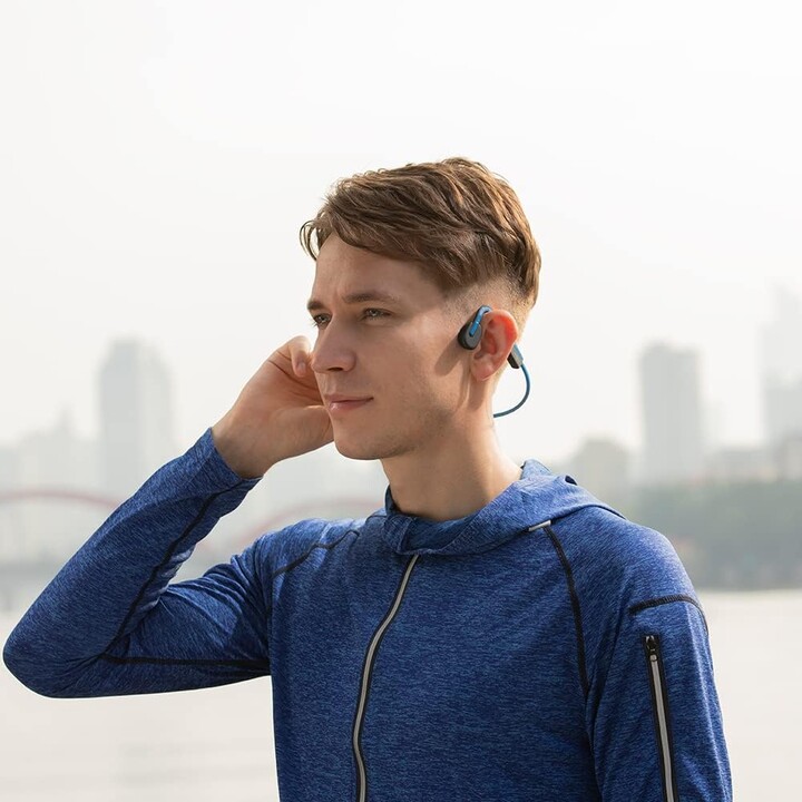 SHOKZ OpenMove Auriculares Inalámbrico gancho de oreja Llamadas/Música USB Tipo C Bluetooth Azul