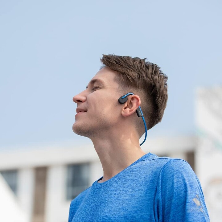 SHOKZ OpenMove Auriculares Inalámbrico gancho de oreja Llamadas/Música USB Tipo C Bluetooth Azul
