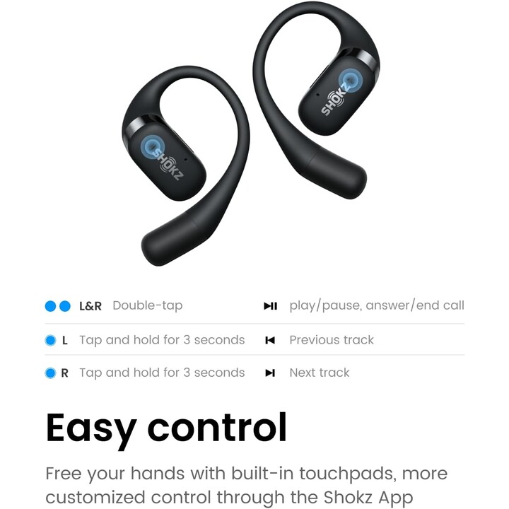 Shokz OpenFit Negro