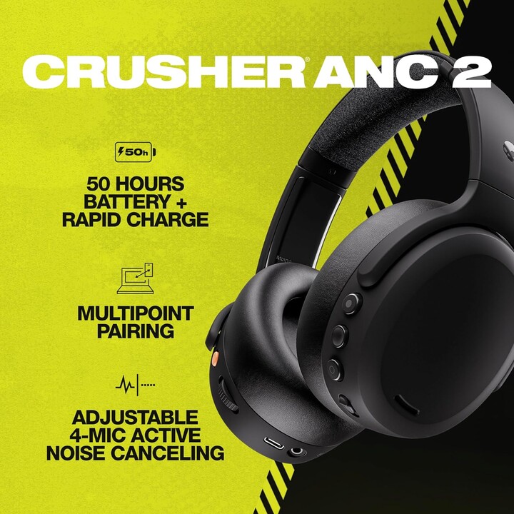 Skullcandy Crusher ANC2 Wireless True Negro