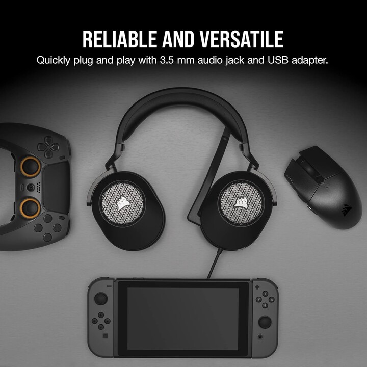 Fones de ouvido sem fio Corsair HS65 pretos V2 Ca-9011285-eu2