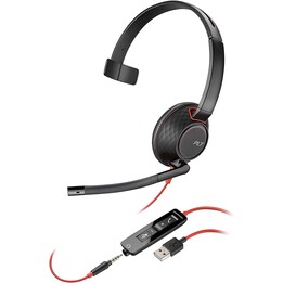 POLY Blackwire C3215 Cuffie con archetto cablato per ufficio/call center USB tipo C nere