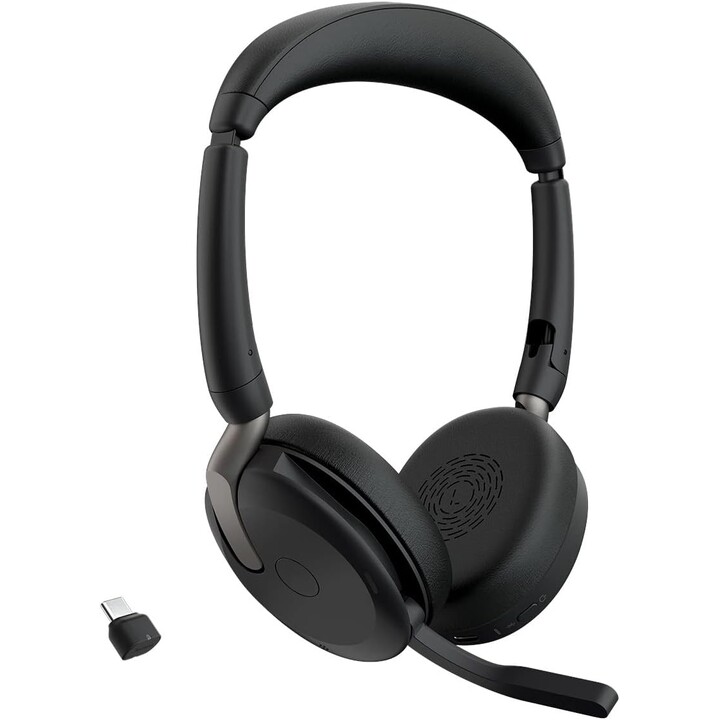 Jabra Evolve2 65 Flex UC Auriculares estéreo supraaurales (Bluetooth, inalámbrico, USB-C)