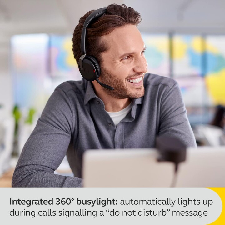 Jabra Evolve2 65 Flex UC Auriculares estéreo supraaurales (Bluetooth, inalámbrico, USB-C)
