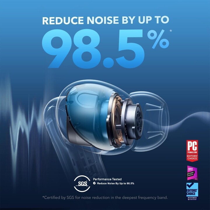 Soundcore Liberty 4 NC con cancelación de ruido (ANC) Auriculares Bluetooth Negro 