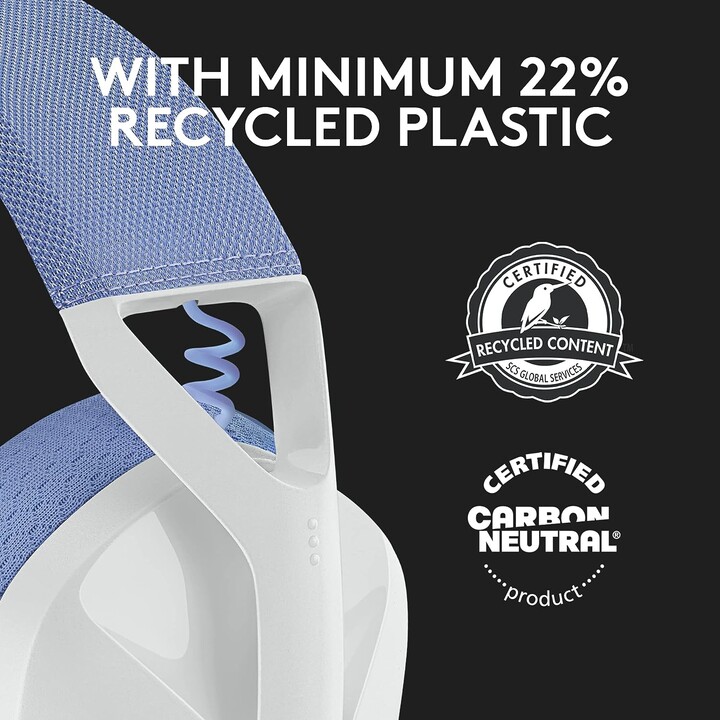 Auriculares Gaming con Micrófono Logitech G435/ Bluetooth/ Blanco Crudo y Lila