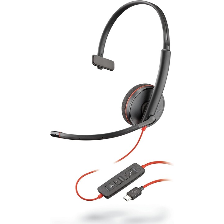 POLY Blackwire C3210 Headphones Wired Headband Office/Call Center USB Type C Black