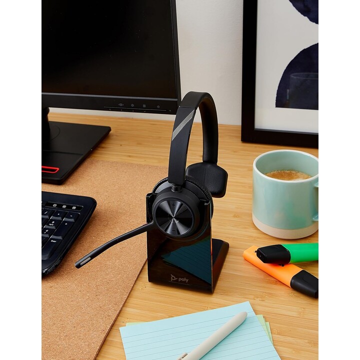 POLY Voyager 4310 UC Casque Sans fil Arceau Bureau/Centre d'appels USB Type-A Bluetooth Socle de chargement Noir