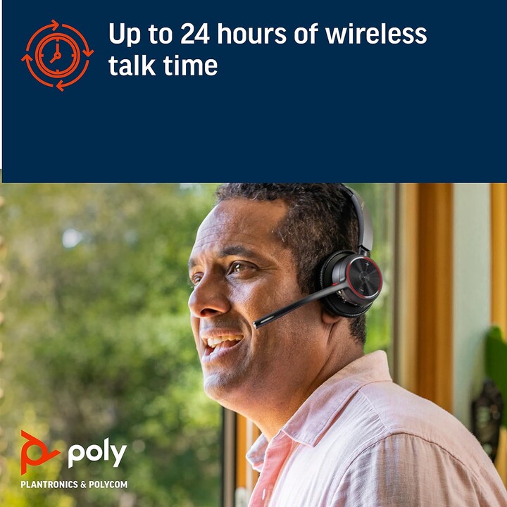 POLY Voyager 4310 UC Casque Sans fil Arceau Bureau/Centre d'appels USB Type-A Bluetooth Socle de chargement Noir