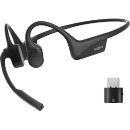SHOKZ C110-AC-BK auricular y casco Auriculares Inalámbrico gancho de oreja Oficina/Centro de llamadas USB Tipo C Bluetooth Negro