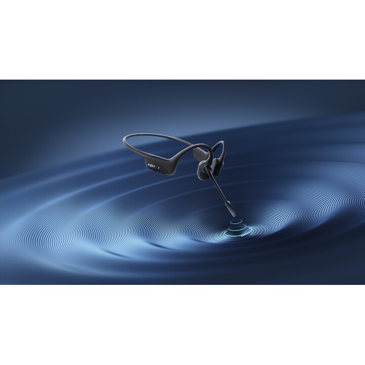 SHOKZ C110-AC-BK auricular y casco Auriculares Inalámbrico gancho de oreja Oficina/Centro de llamadas USB Tipo C Bluetooth Negro