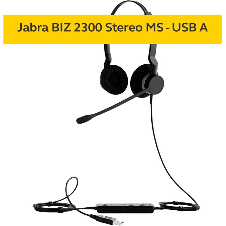 Auriculares internos Jabra BIZ USB 2300 MS Duo con cable