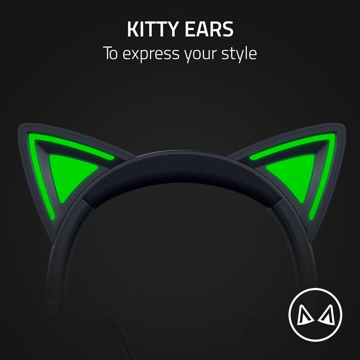 Cuffie Razer Kraken Kitty V2 Microfono cablato sull orecchio con cancellazione del rumore