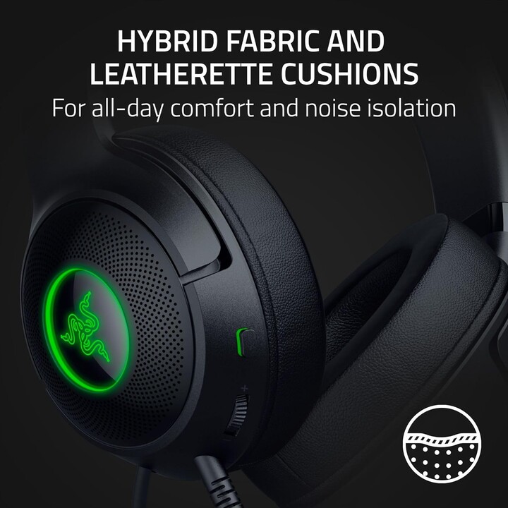 Fone de ouvido Razer Kraken Kitty V2 microfone com fio na orelha e cancelamento de ruído