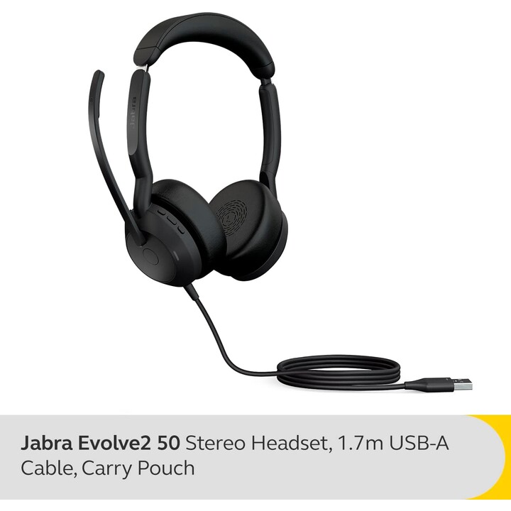 Jabra Evolve2 50 MS Stereo - headset