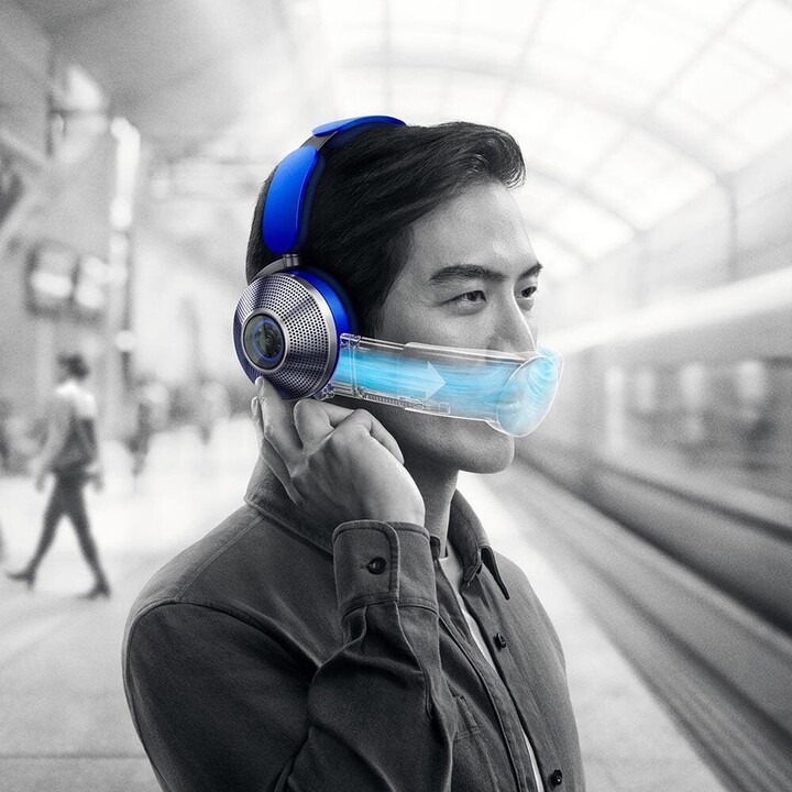 Écouteurs Dyson Zone™ Blue avec suppression active du bruit