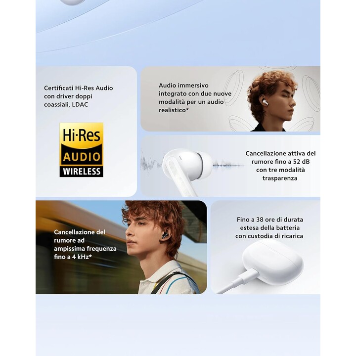 Xiaomi Redmi Buds 5 Pro Auriculares Bluetooth Blanco (Midnight White)