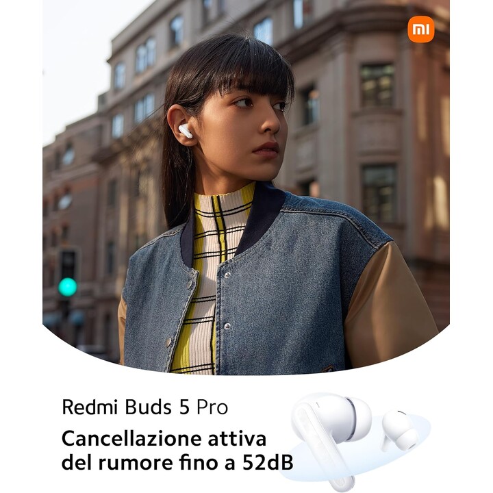 Xiaomi Redmi Buds 5 Pro Auriculares Bluetooth Blanco (Midnight White)