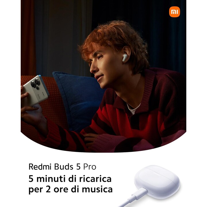 Xiaomi Redmi Buds 5 Pro Auriculares Bluetooth Blanco (Midnight White)