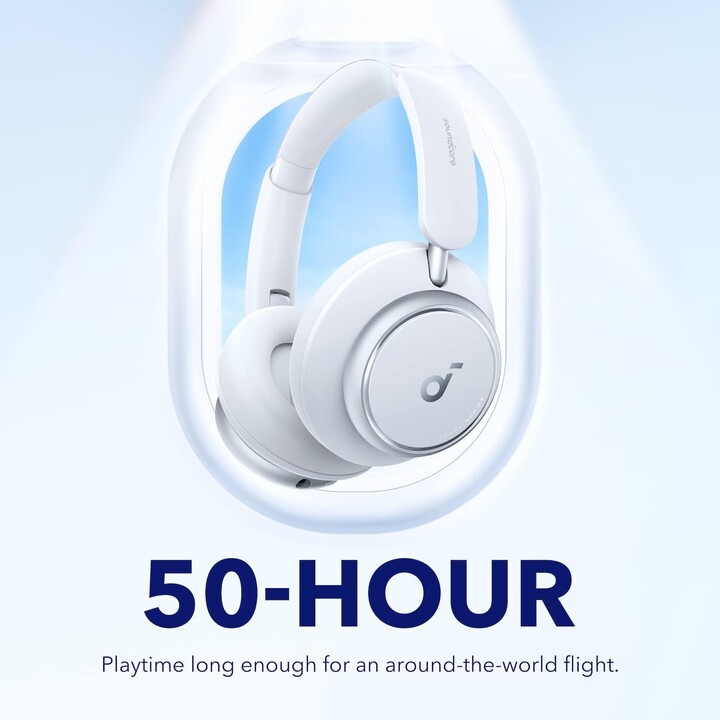 Soundcore Space Q45 Blanco con cancelación de ruido (ANC) - Auriculares Bluetooth