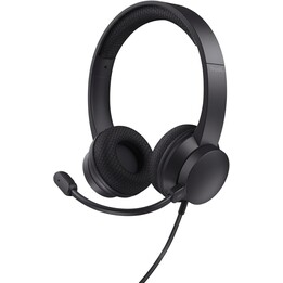 Auriculares Trust Ayda/ con Micrófono/ USB/ Negros