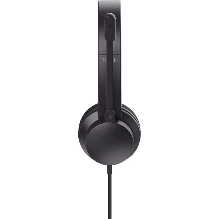 Trust Ayda Headphones/ with Microphone/ USB/ Black