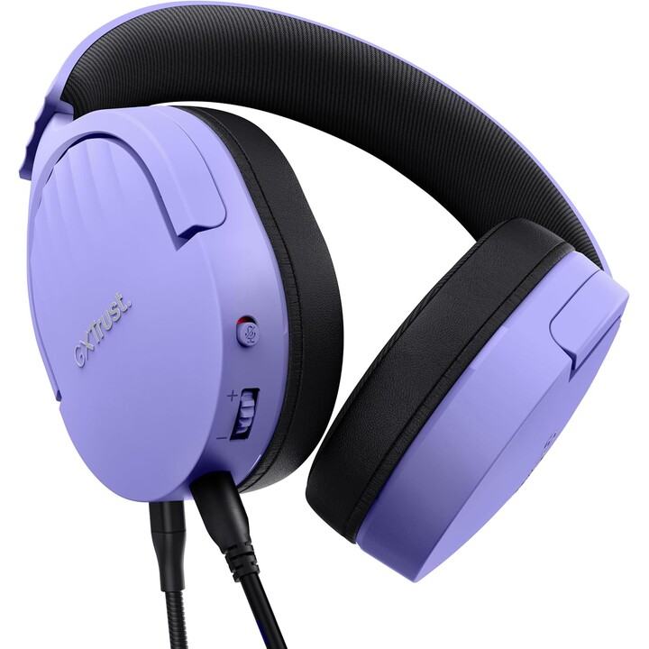 Auriculares Gaming con Micrófono Trust Gaming GXT 489 Fayzo/ Jack 3.5/ Morados