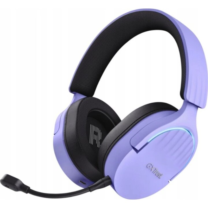 Fones de ouvido sem fio para jogos com microfone Trust Gaming GXT 491 Fayzo/ Bluetooth/ Jack 3.5/ Roxo