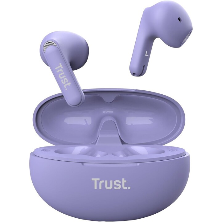 Trust Yavi Bluetooth ENC earphones purple