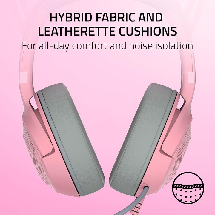 Auriculares Razer Kraken Kitty V2 Quartz (rz04-04730200-r3m1)
