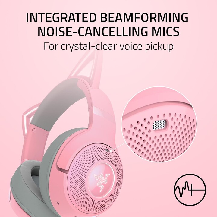 Razer Kraken Kitty V2 Bt Auriculares Inalámbrico Diadema Juego Bluetooth Rosa
