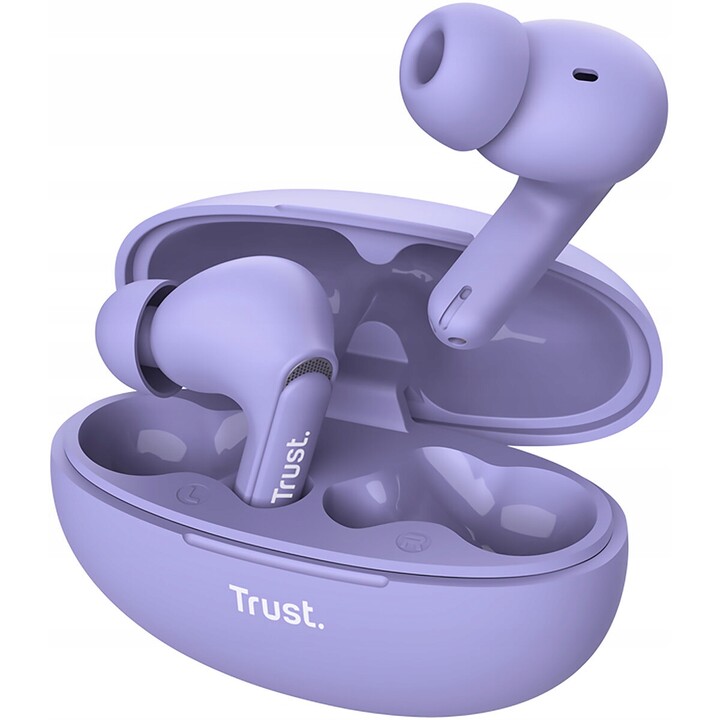 Trust Yavi Bluetooth ENC earbuds purple