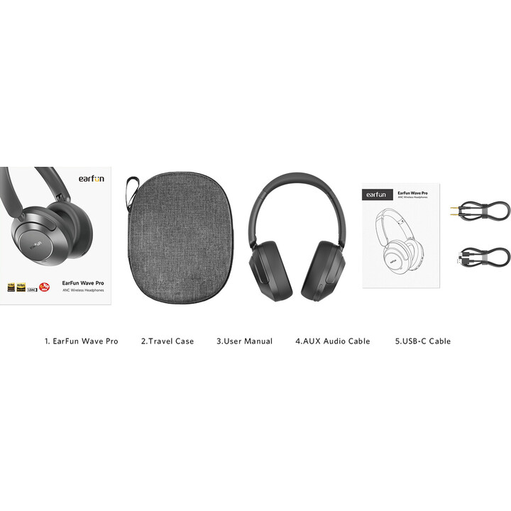 EarFun Wave Pro Nero - Cuffie wireless