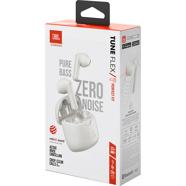 JBL Tune Flex TWS Bluetooth Branco - Auscultadores Bluetooth